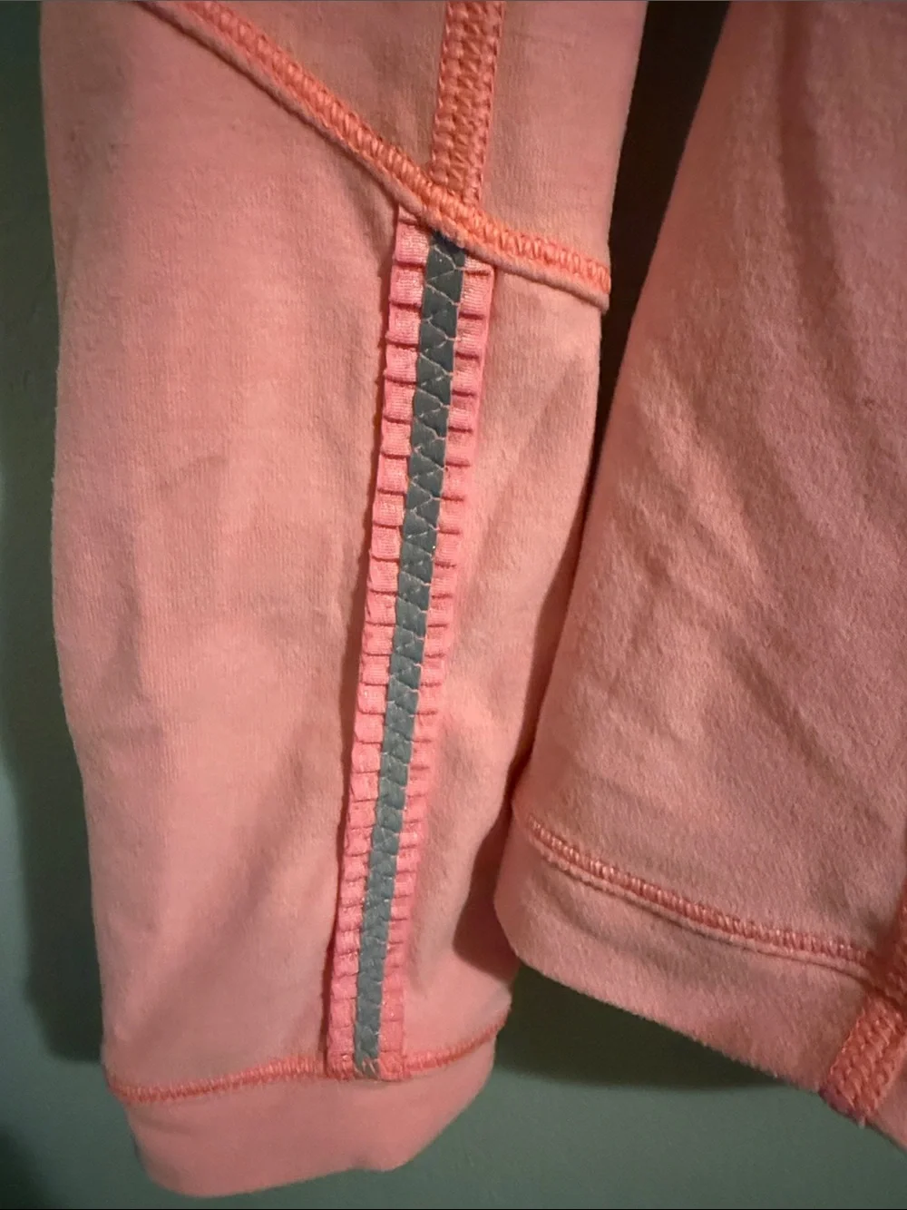 lululemon athletica Peach Lightweight Zip-Front Long Sleeve Pullover